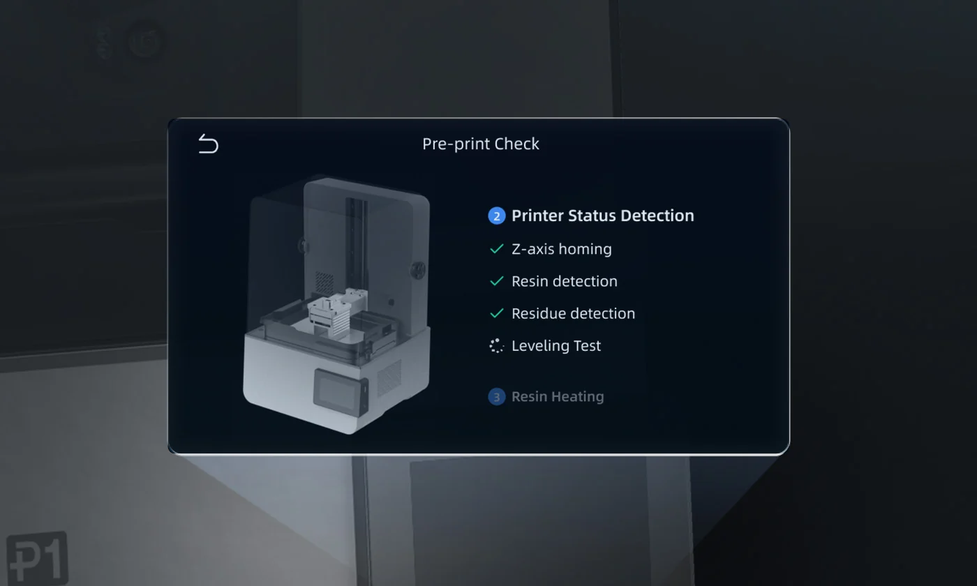 Auto-Leveling Self-Check‌Automatically performs bed leveling self-check before printing to ensure optimal platform readiness.﻿