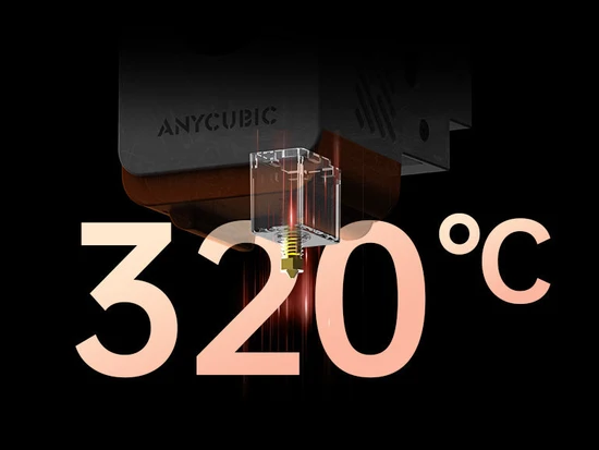 320℃ Hotend, Easy to Disassemble, Anti-Clogging