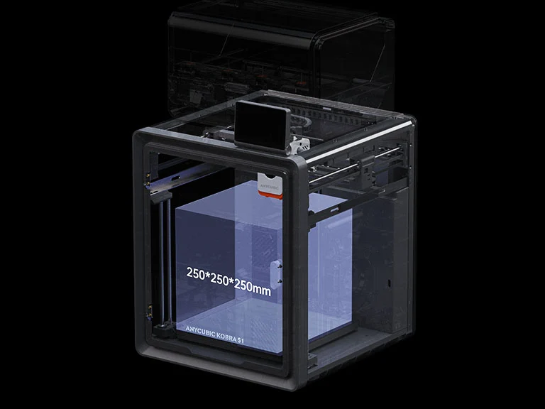Fully-Enclosed CoreXY Constructionwith 250*250*250mm Build Volume